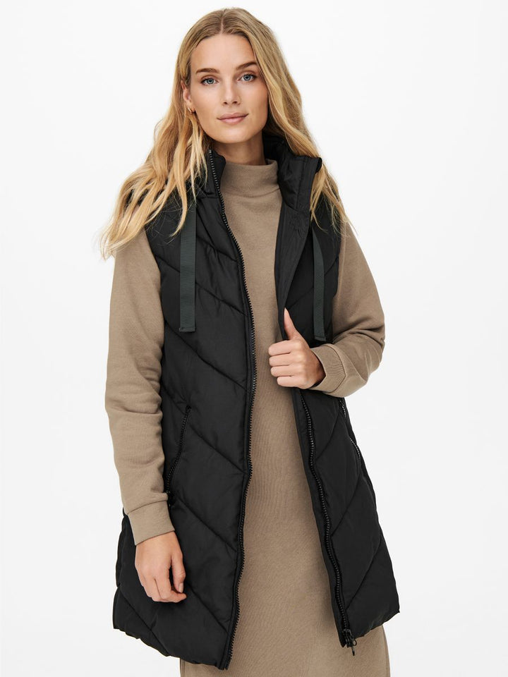 JDYSKYLAR PADDED HOOD WAISTCOAT OTW NOOS