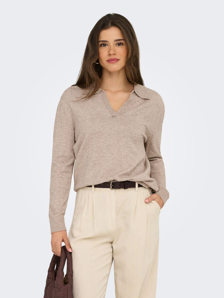 ONLIBI LIFE LS POLO PULLOVER KNT NCA