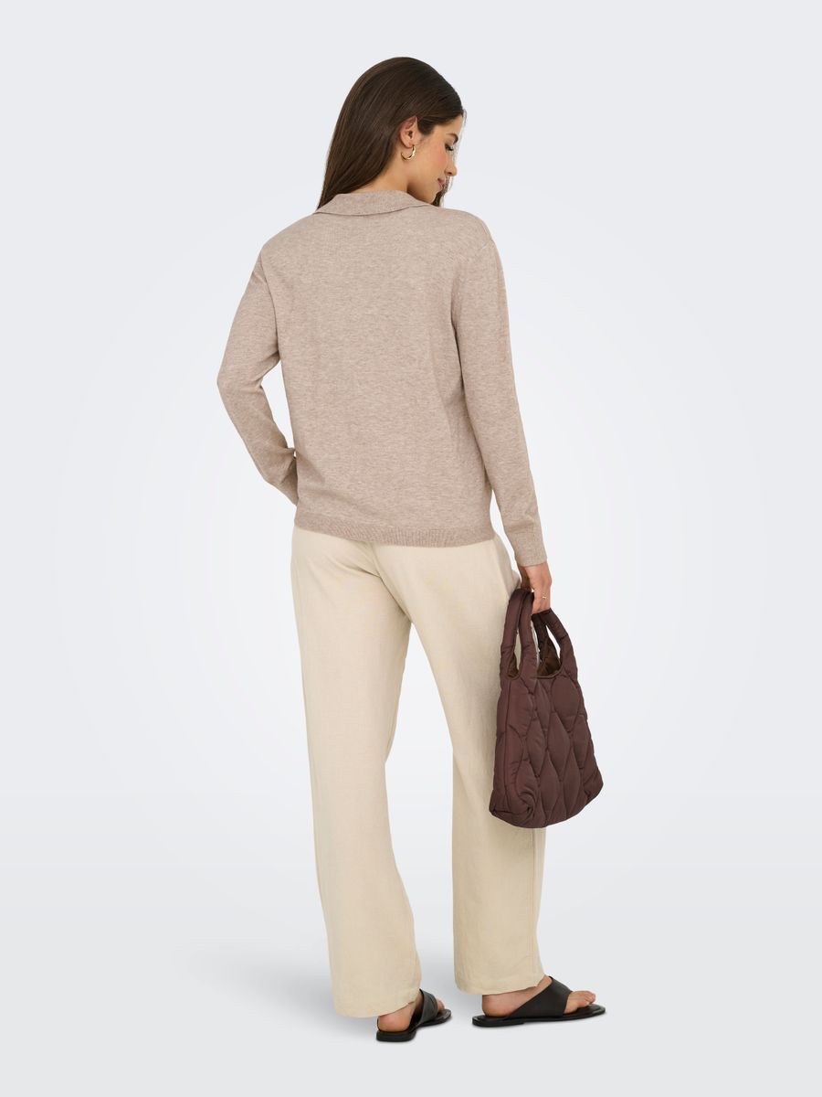 ONLIBI LIFE LS POLO PULLOVER KNT NCA