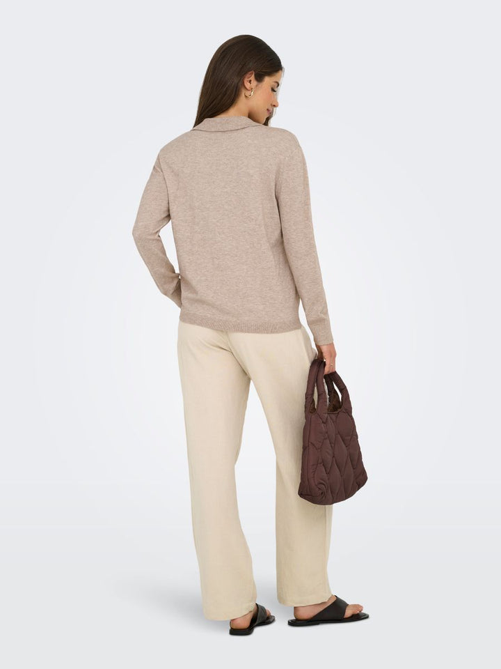 ONLIBI LIFE LS POLO PULLOVER KNT NCA
