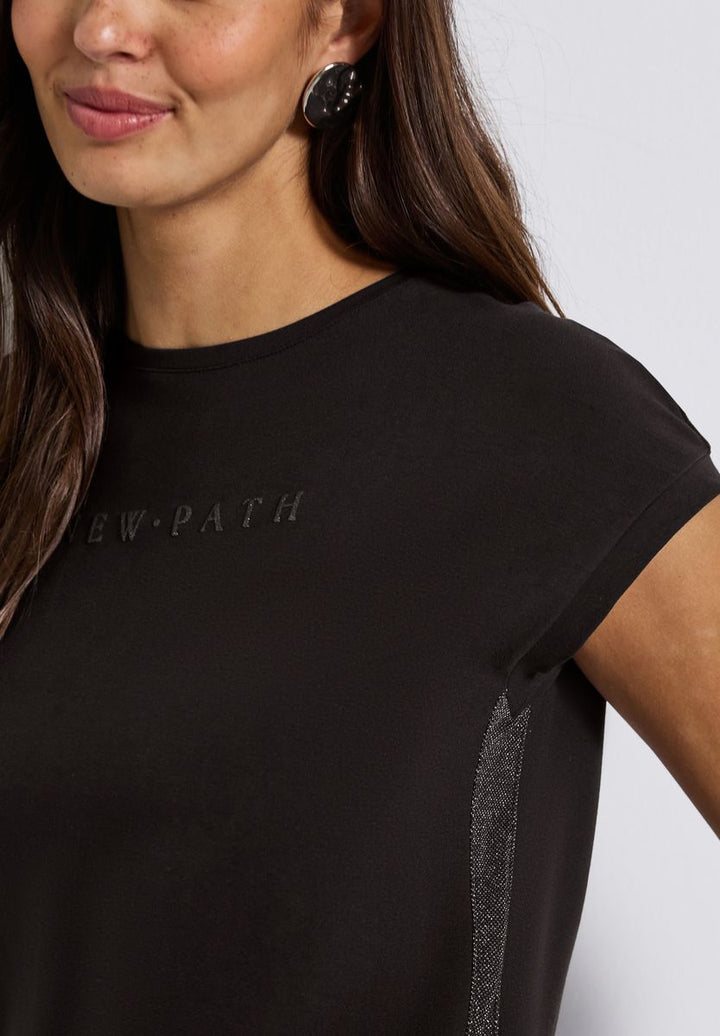 T-Shirt mit Glitzerdetails
