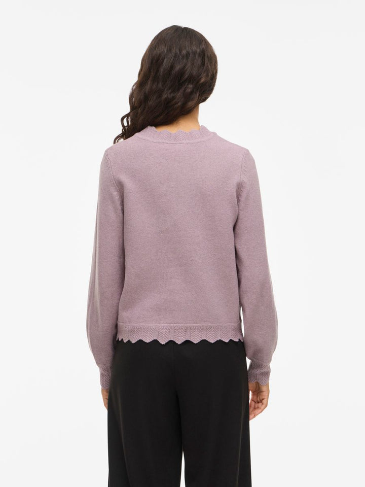 VINIKOLINA O-NECK L/S KNIT TOP - NOOS