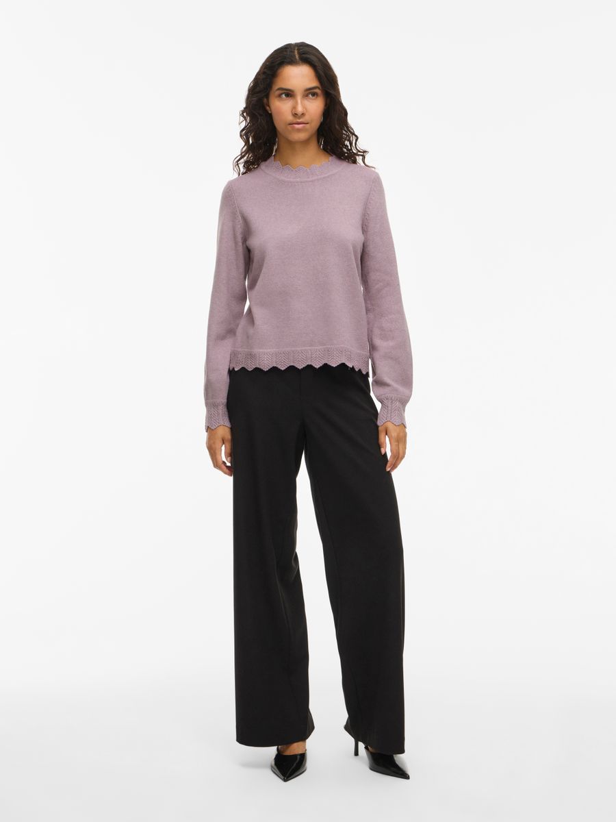 VINIKOLINA O-NECK L/S KNIT TOP - NOOS