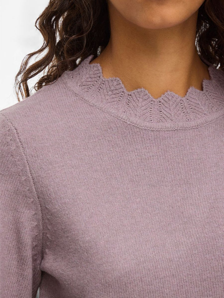 VINIKOLINA O-NECK L/S KNIT TOP - NOOS
