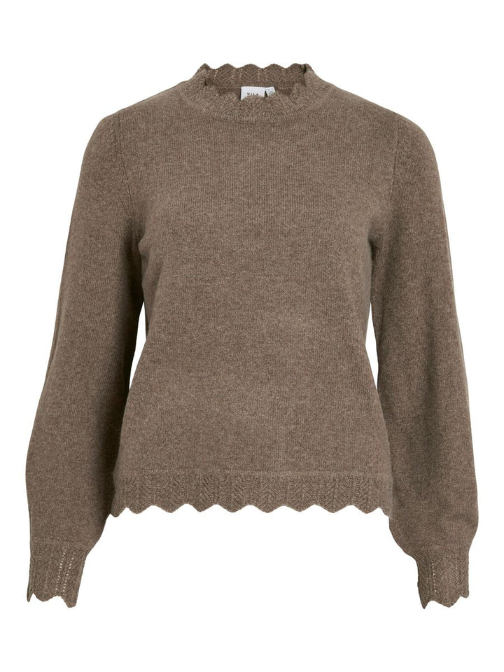 VINIKOLINA O-NECK L/S KNIT TOP - NOOS