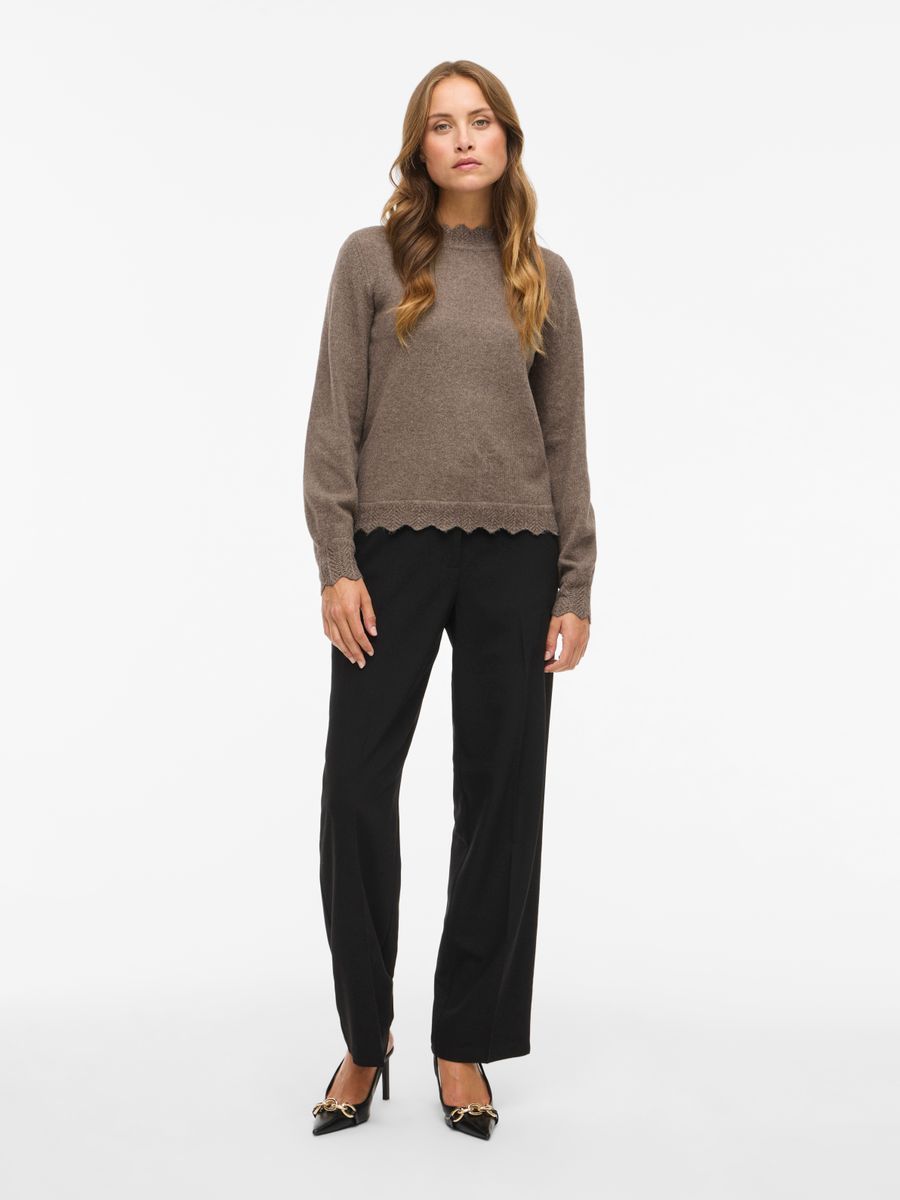 VINIKOLINA O-NECK L/S KNIT TOP - NOOS