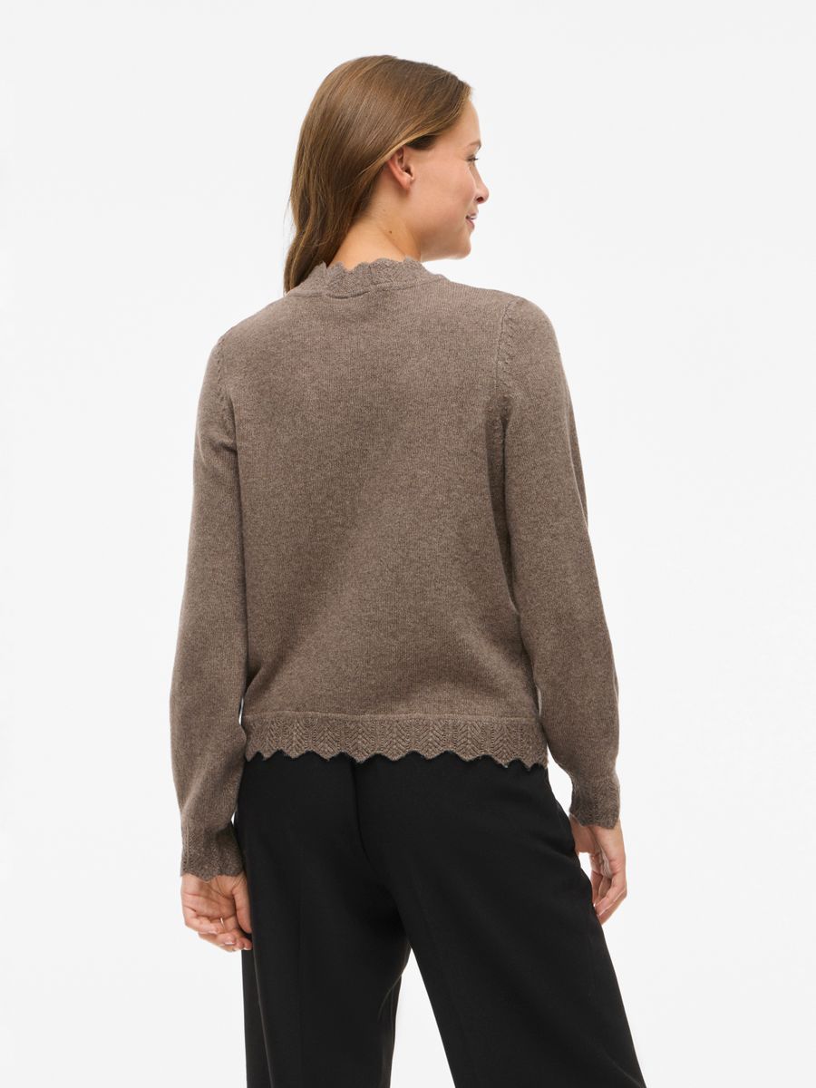 VINIKOLINA O-NECK L/S KNIT TOP - NOOS