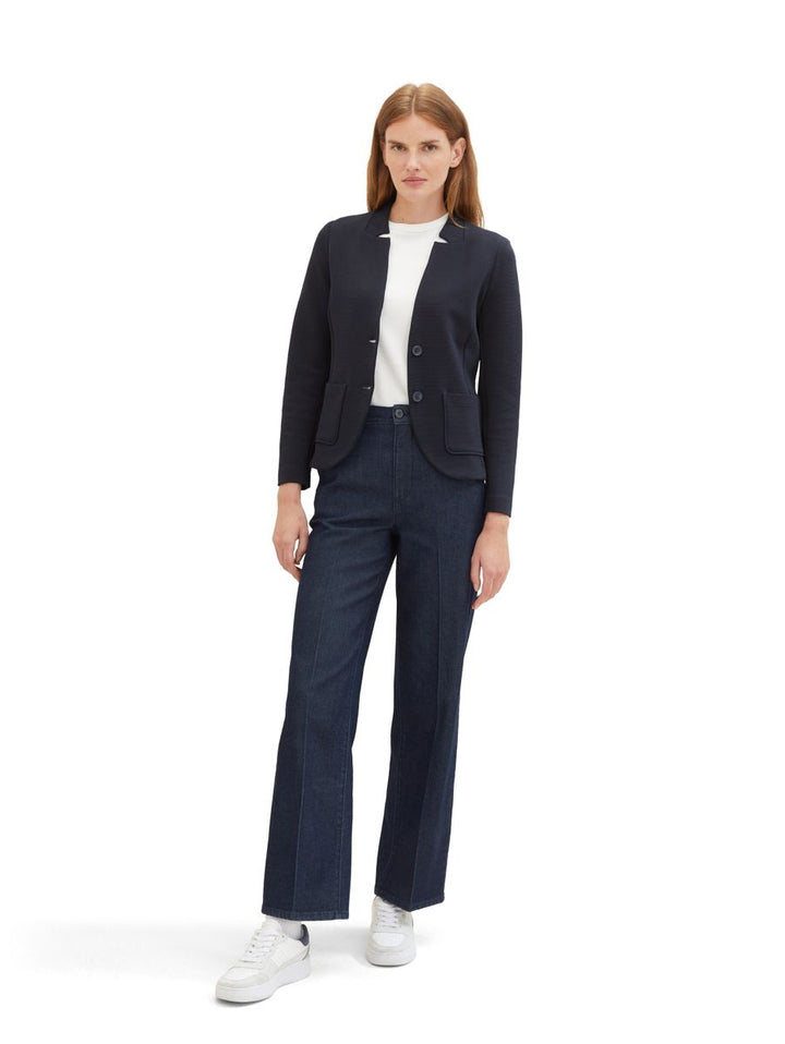 Slim Fit Blazer mit Ottoman Struktur