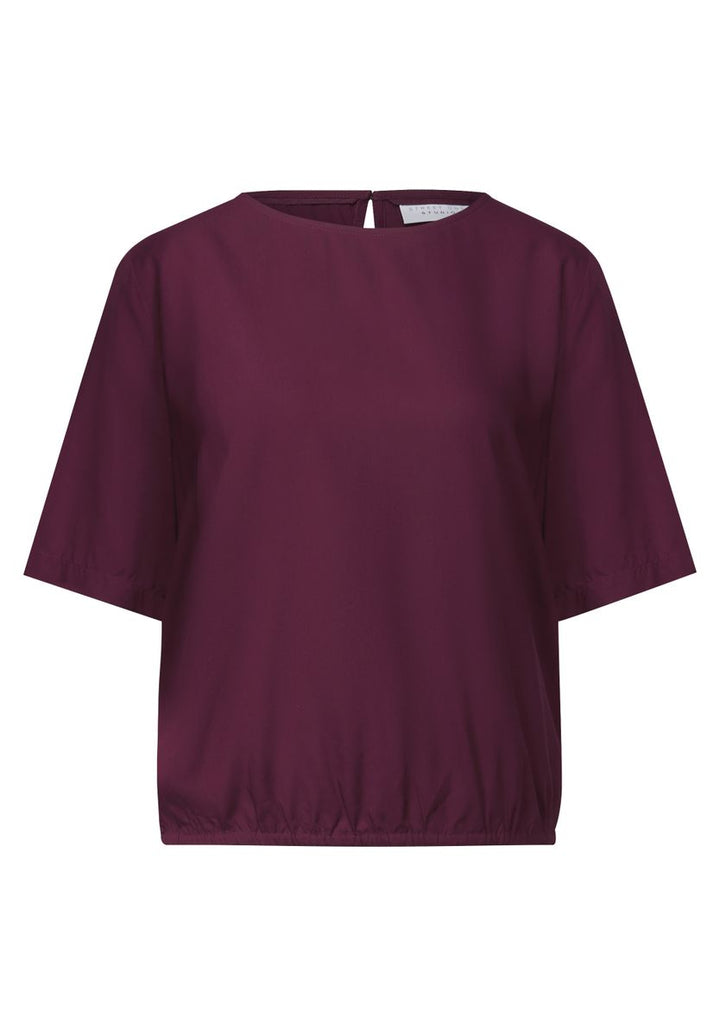 Blusenshirt mit Elastiksaum