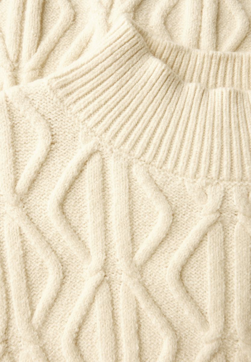 Pullover mit Strickmuster
