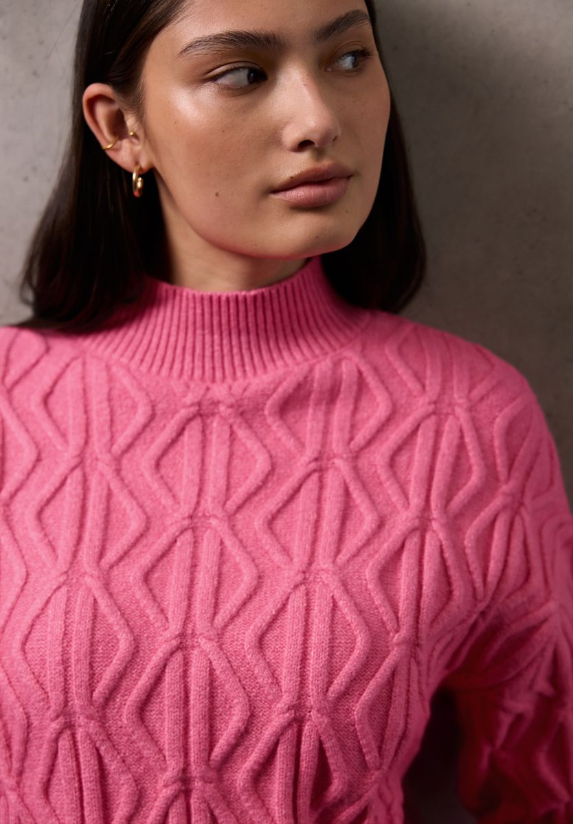 Pullover mit Strickmuster