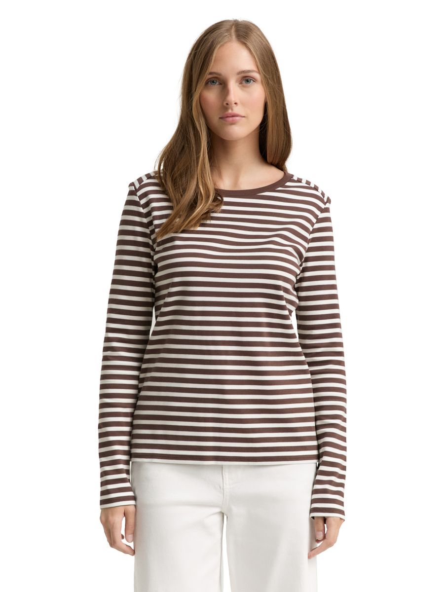 Langarmshirt mit Streifenmuster