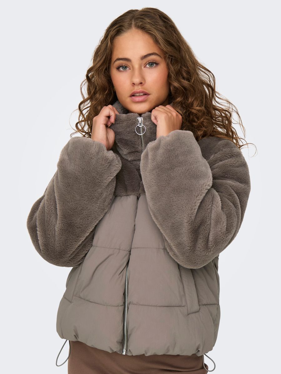 ONLWANJA FUR PUFFER MIX JACKET NOOS OTW