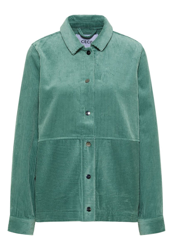 Cord Overshirt mit Knöpfen