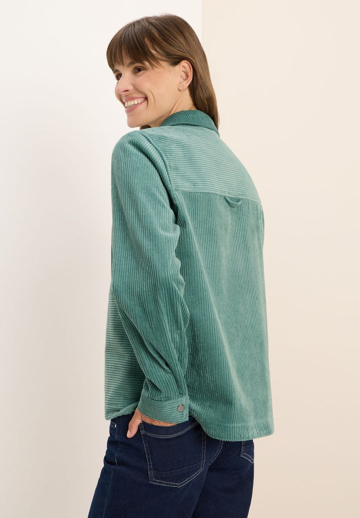 Cord Overshirt mit Knöpfen