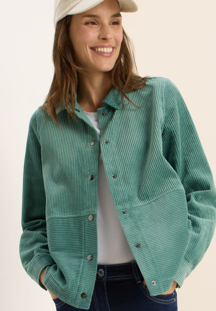 Cord Overshirt mit Knöpfen