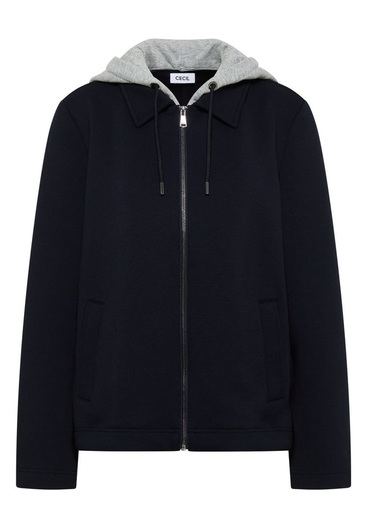 Scuba Jacke mit Sweat-Inlay
