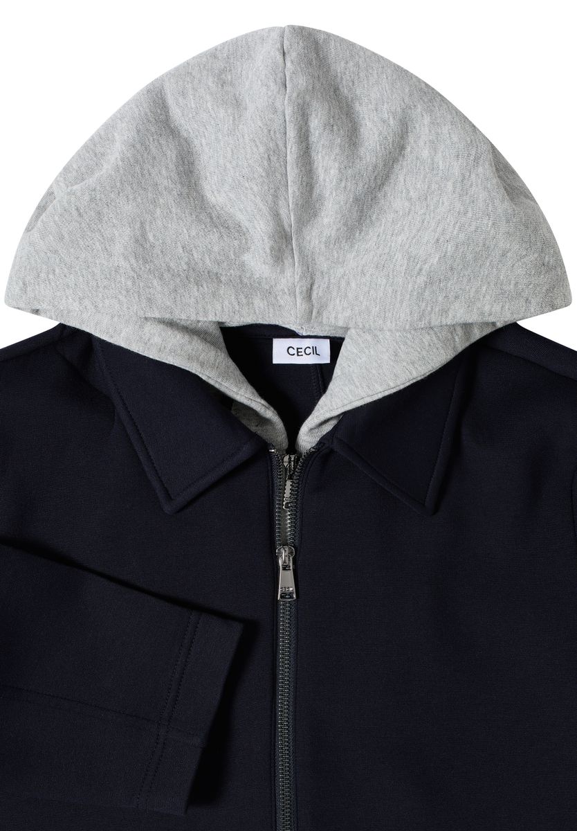 Scuba Jacke mit Sweat-Inlay