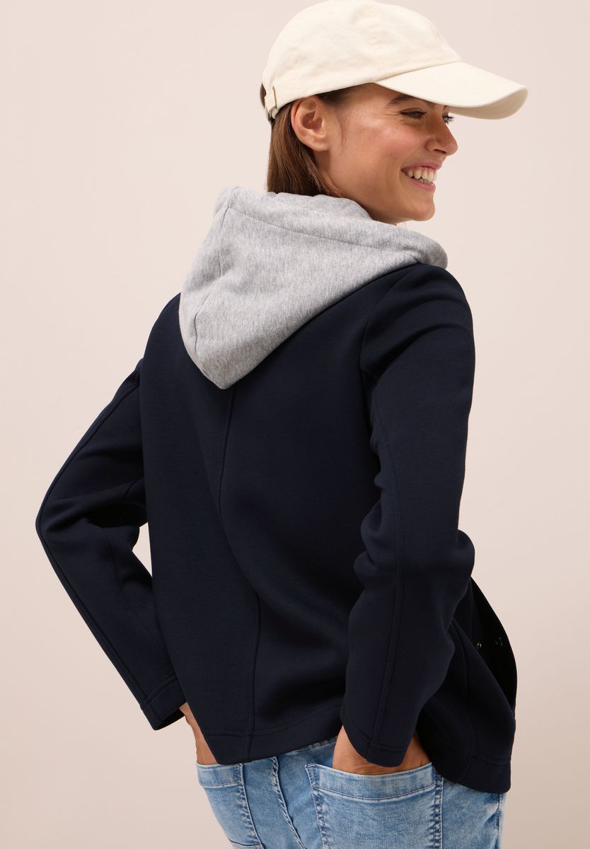 Scuba Jacke mit Sweat-Inlay
