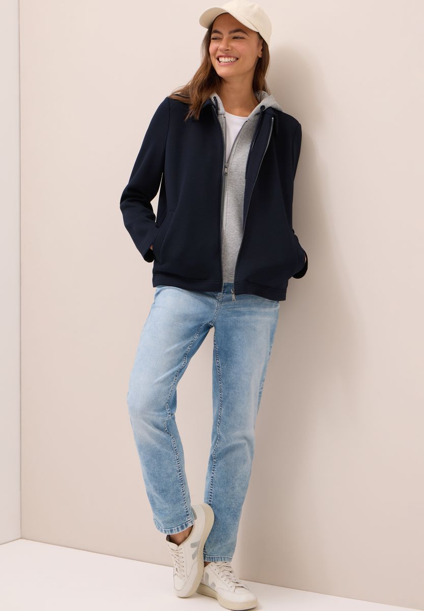 Scuba Jacke mit Sweat-Inlay