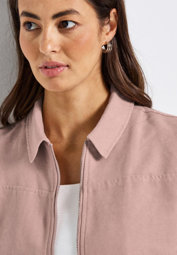 Cordjacke mit Zipper