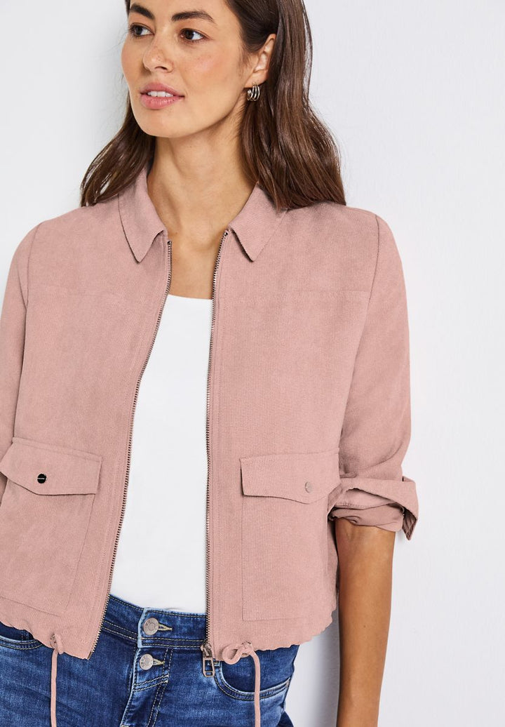 Cordjacke mit Zipper