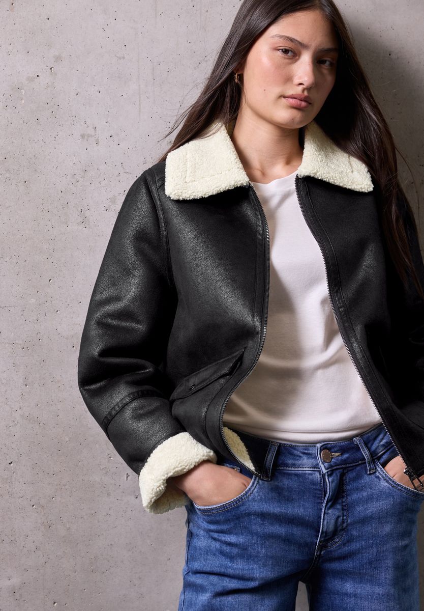 Velours Jacke