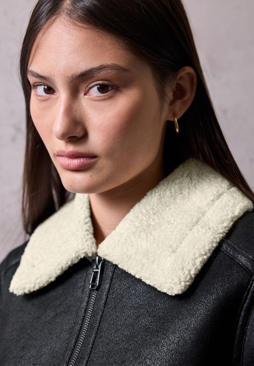 Velours Jacke
