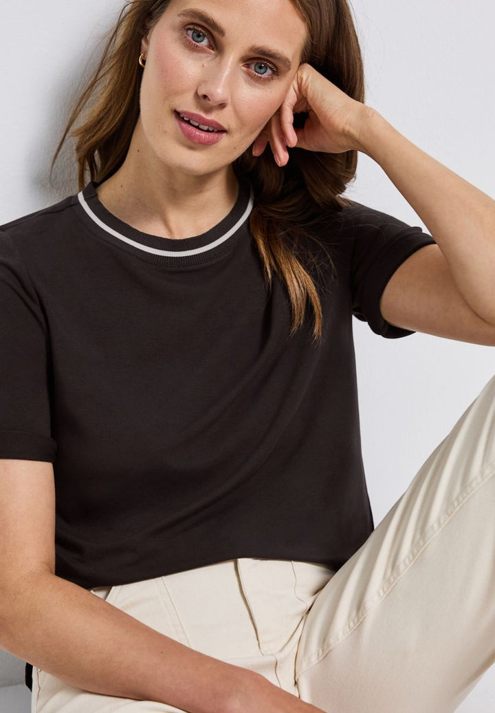 Shirt mit Rippdetail