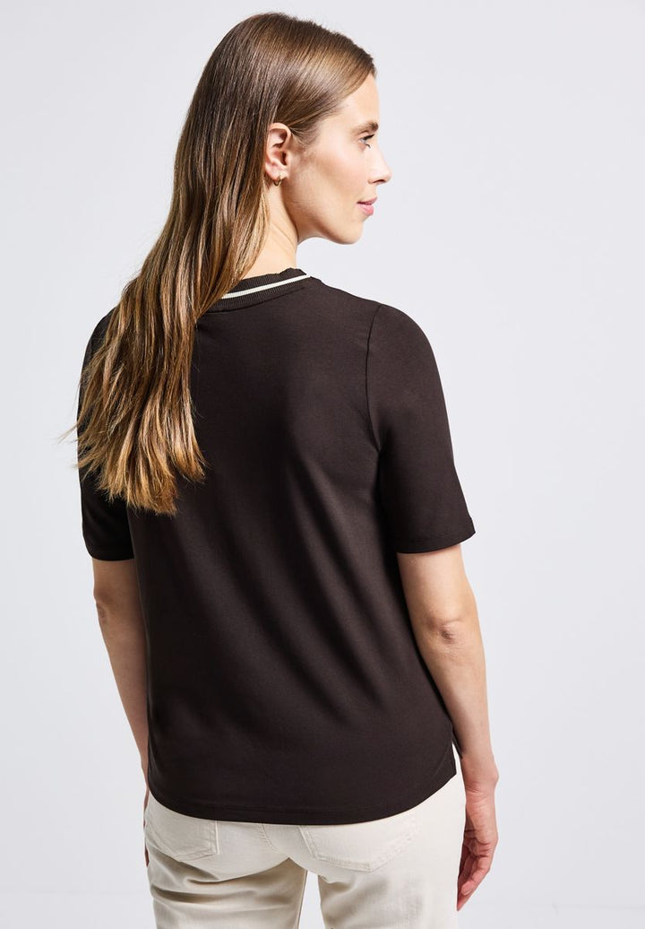 Shirt mit Rippdetail