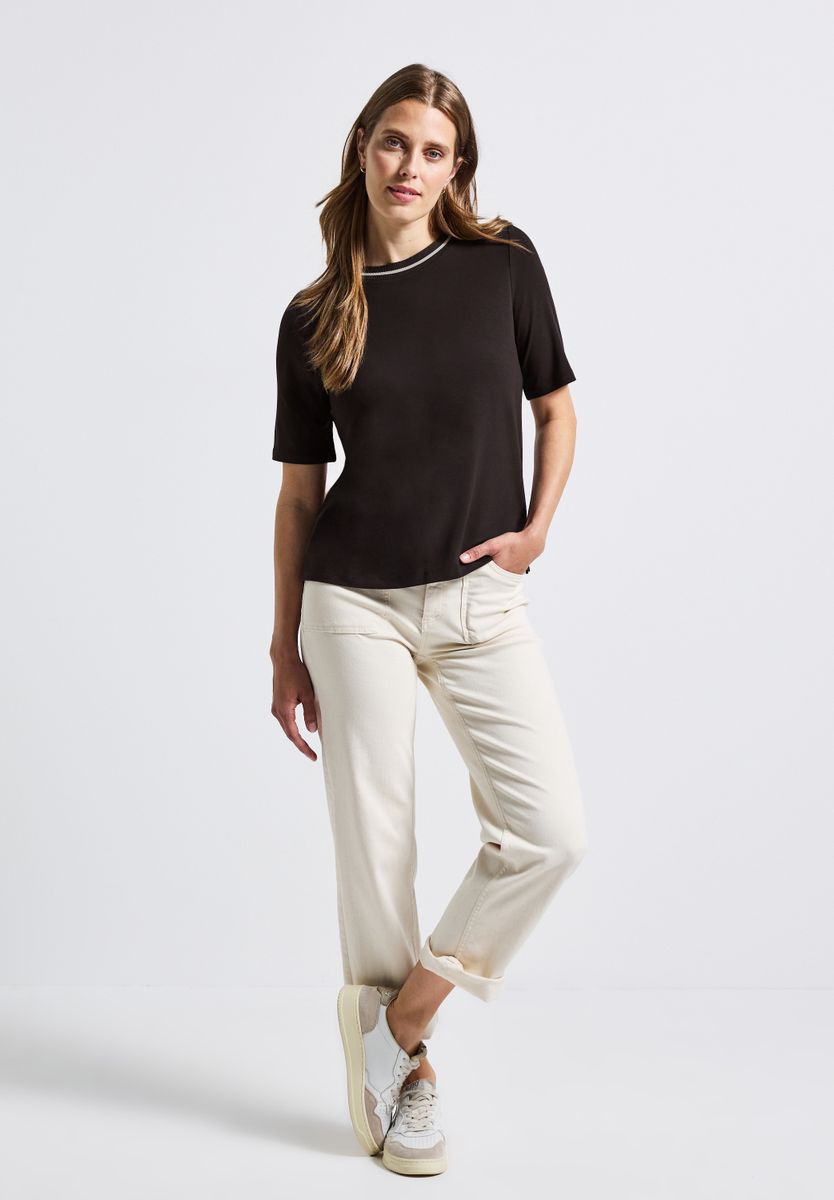 Shirt mit Rippdetail