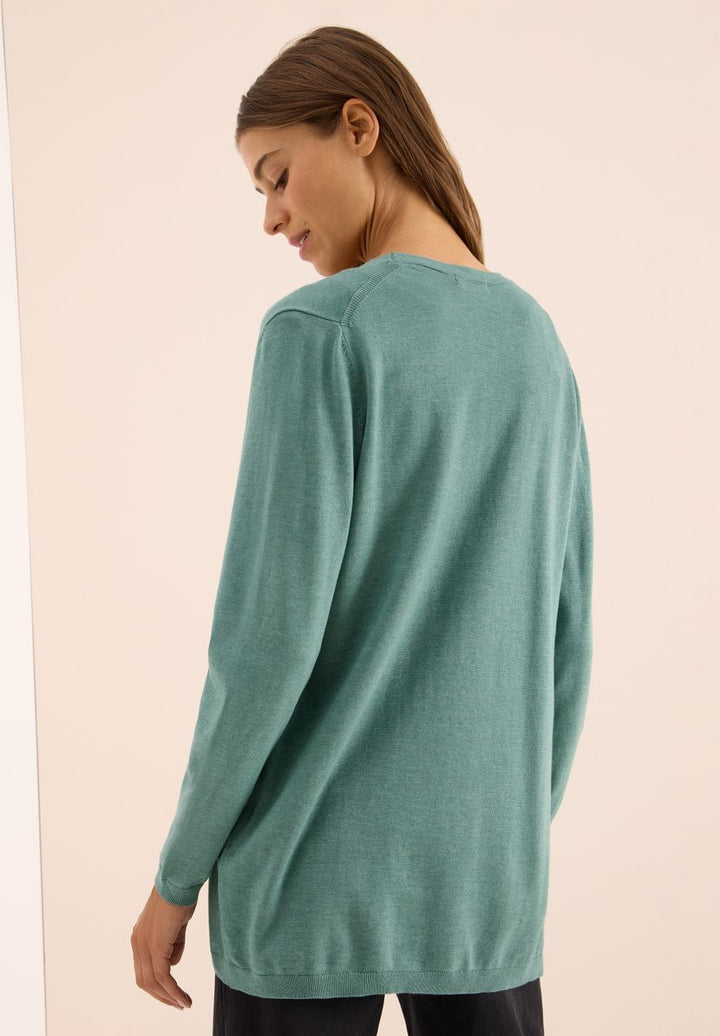 Offene Strickjacke