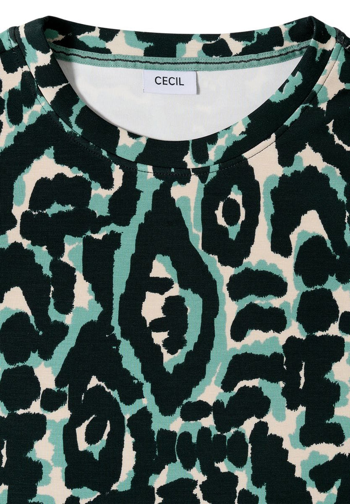 Cupro Touch Print-Shirt