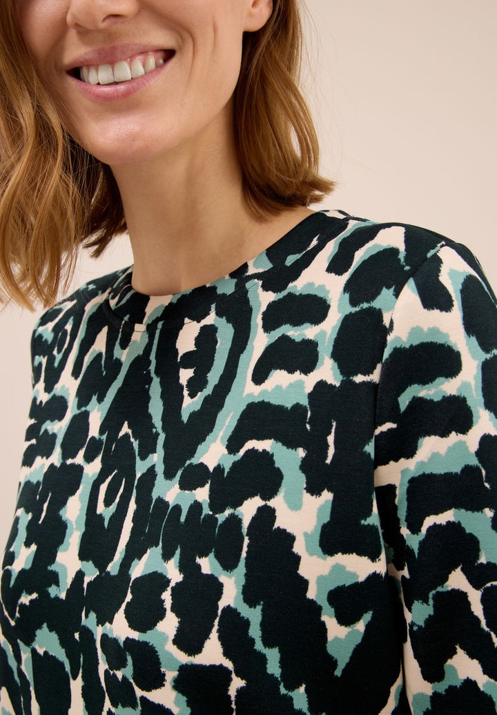 Cupro Touch Print-Shirt
