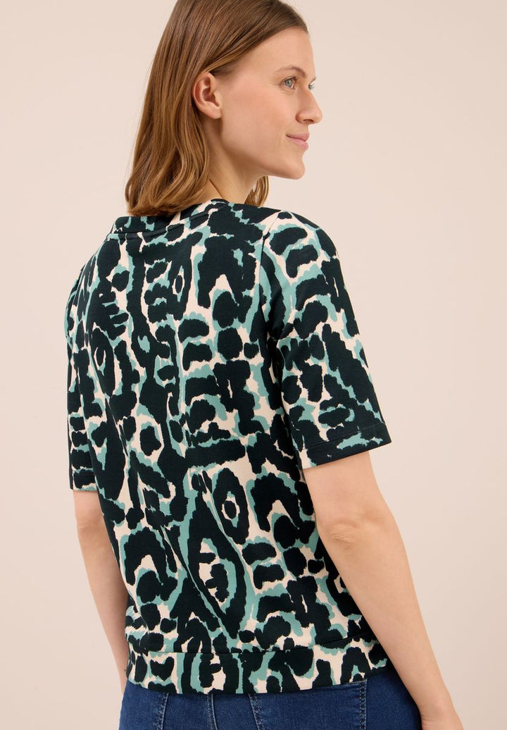 Cupro Touch Print-Shirt