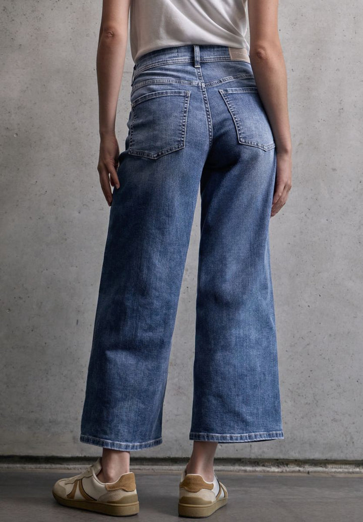 Cropped Wide Leg Jeans