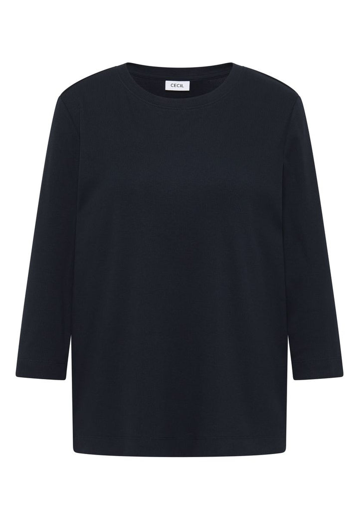Shirt mit Rippstruktur