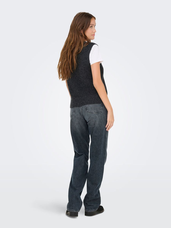 ONLPARIS LIFE SL SLIT VEST KNT