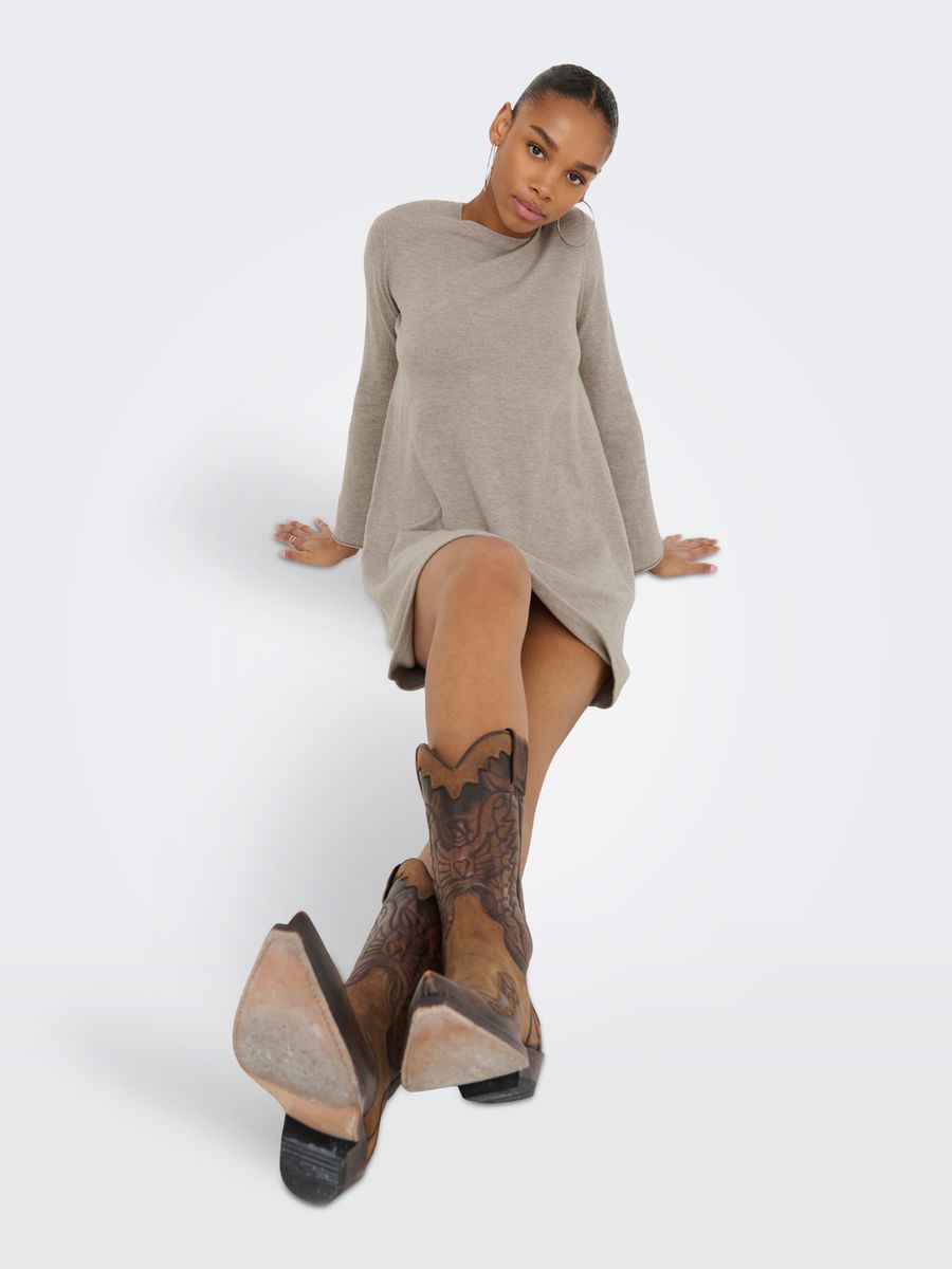 ONLAMALIO LIFE LS ONECK DRESS KNT