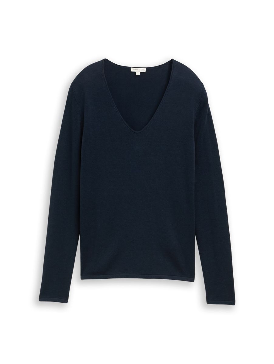 Pullover mit V-Ausschnitt