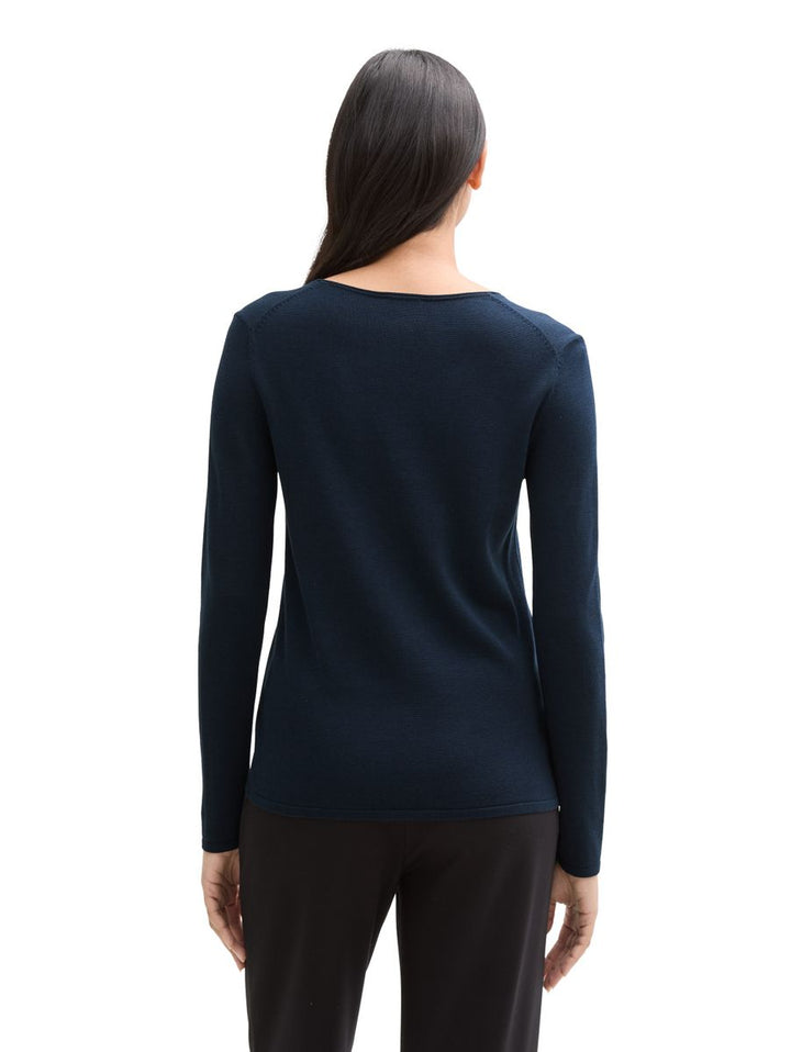 Pullover mit V-Ausschnitt