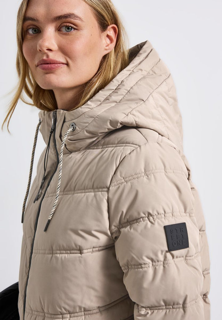 Lange Steppjacke