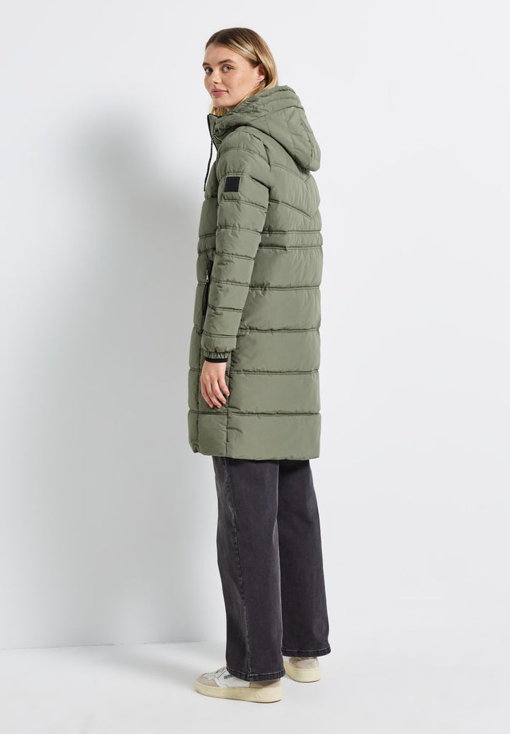 Lange Steppjacke