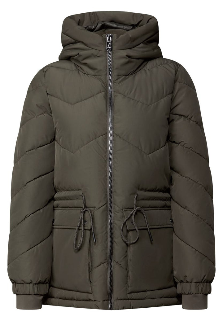 Steppjacke mit Kapuze