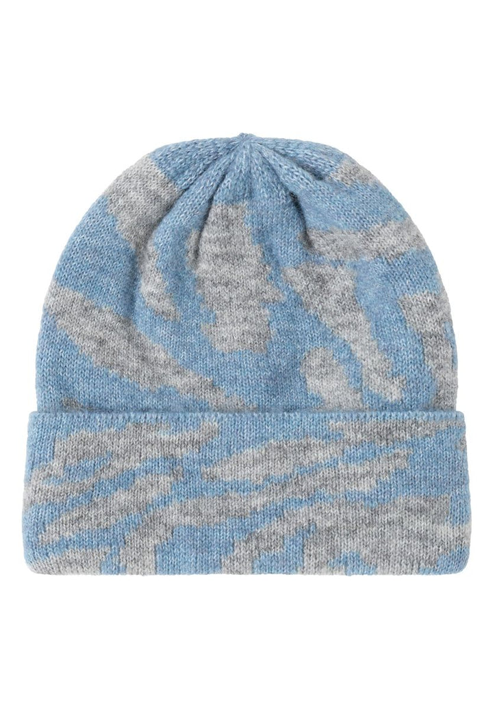 Beanie mit Zebramuster