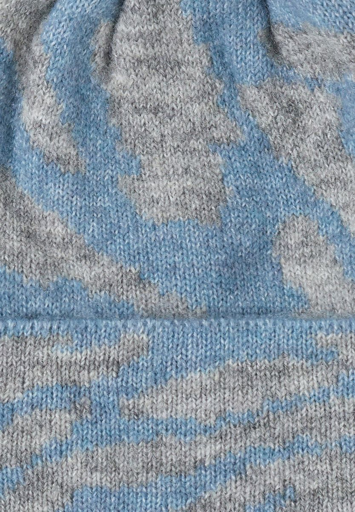 Beanie mit Zebramuster