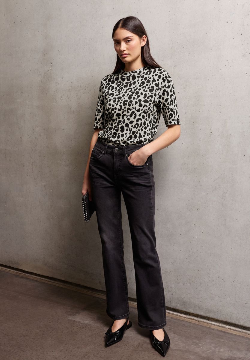 Gemustertes Kurzarmshirt