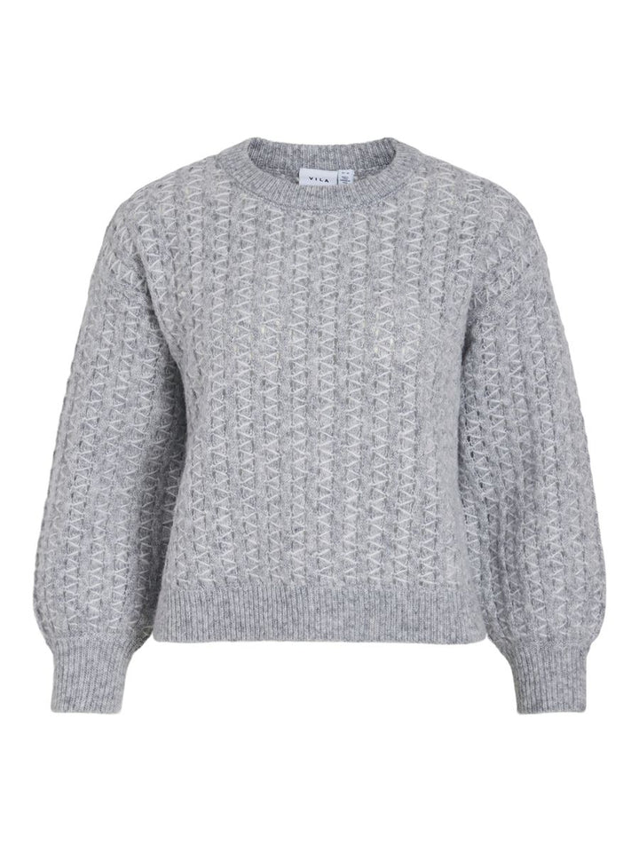 VIRYLEIGH O-NECK L/S KNIT TOP