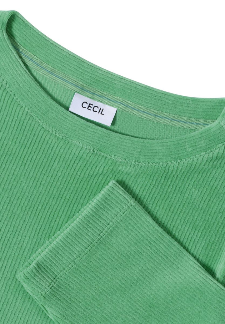 Cordshirt in Unifarbe