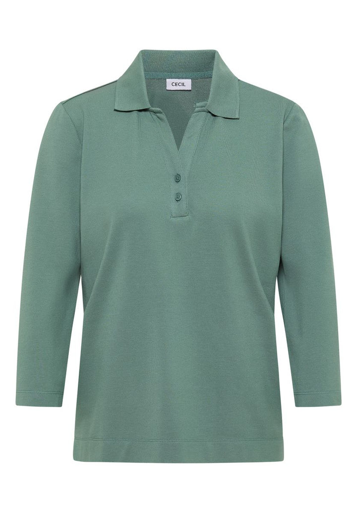 Poloshirt mit Knopfdetail